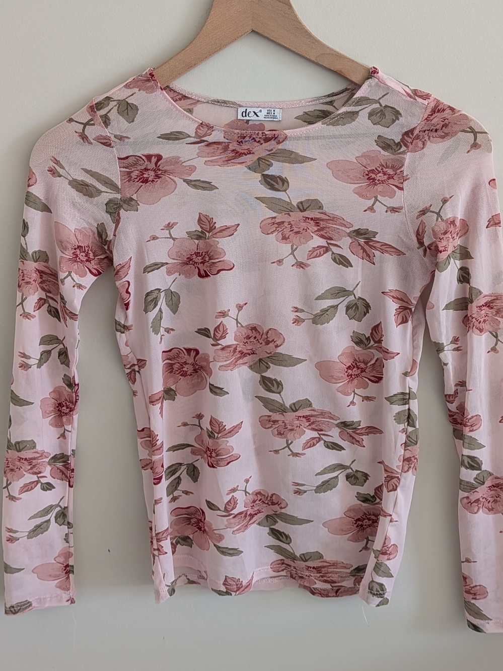 Dex Floral Sheer Long Sleeve